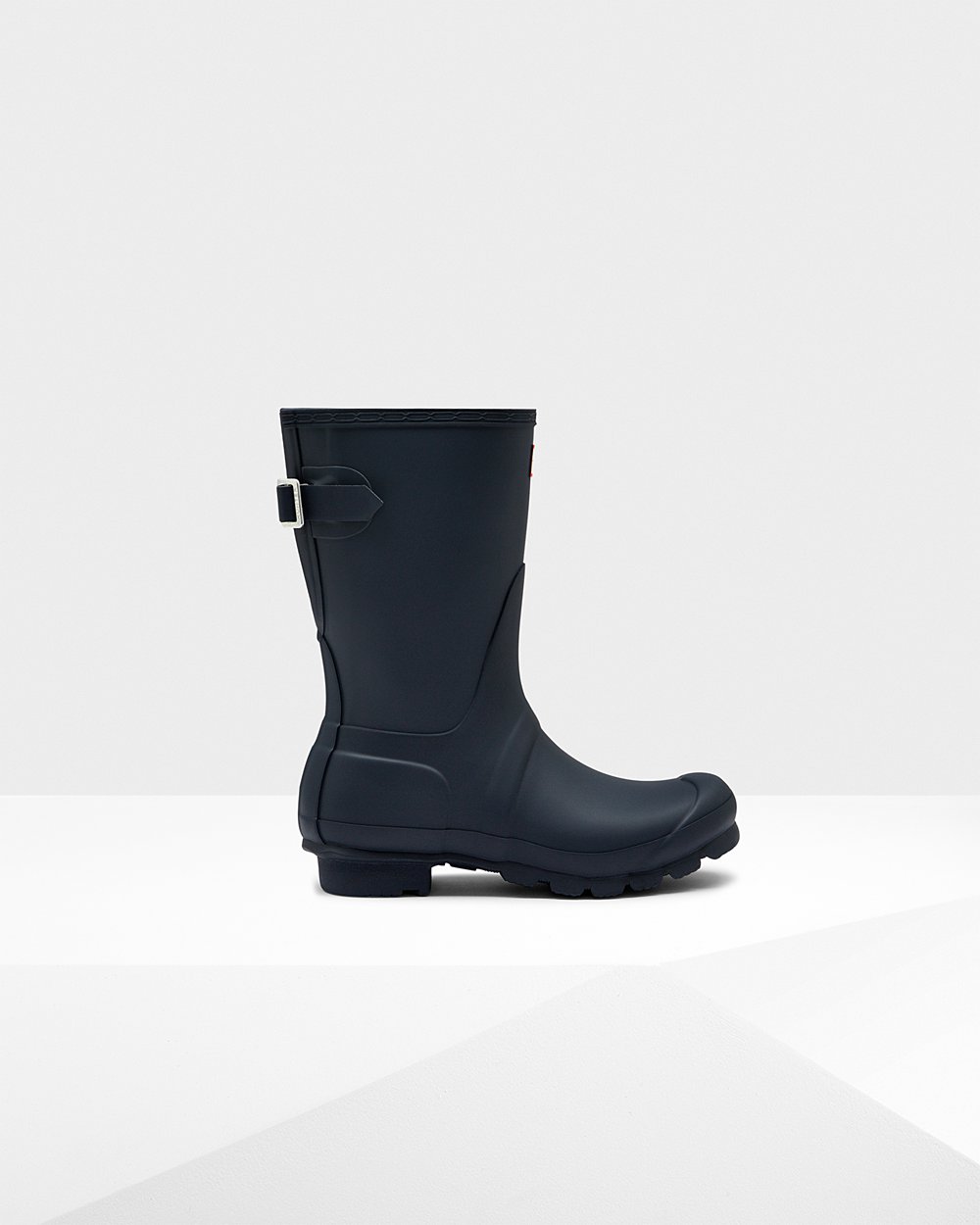 Hunter Mujer Original Back Adjustable - Botas de Lluvia Azul Marino - 453-BOCDRT